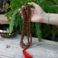 thumbnail image 5 of Kamada Combination of 108 Manka(beads) Haldi(Turmeric) mala and exquisite 108 beads/manka rudraksha long mala,Spritual Necklace/rosary for Women and Men, 5 of 5
