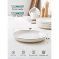 thumbnail image 4 of Dinner Plates Set of 4, 10 Inch Ceramic Flat Dish Set for Kitchen, Serve for Pasta,Steak, Pancake, Microwave, Oven & Dishwasher Safe, Housewarming Wedding Present - Arctic White, 4 of 9
