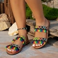 thumbnail image 6 of Wowcloth Bohemian Flat Tassel Beach Sandals for Women – Stylish Slip-On Design with Trendy Fringe Details for Casual Outfits & Vacation Wear, 6 of 8