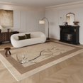 thumbnail image 3 of Retro Bamboo Living Room Decorative Carpets Dark Green Bedroom Bedside Carpet Modern Chinese Style Cloakroom Large Area Rugs 양탄자 My Lux Decor Round, 3 of 8