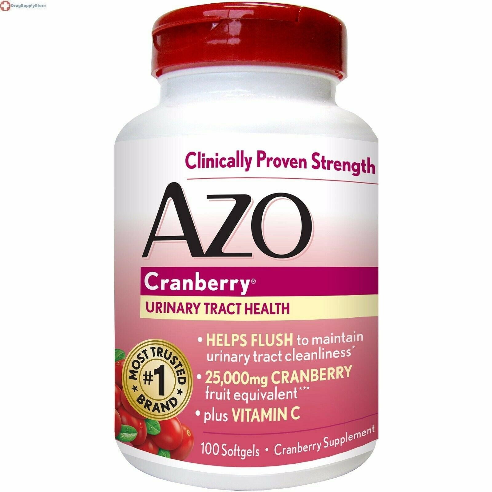 Azo Cranberry Softgel Maximum Strength 100ct
