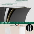 thumbnail image 6 of CJFHJ Black Metal Pantry Cabinet 71 Inch Tall with 2 Adjustable Shelves and 1 Drawer, 6 of 11