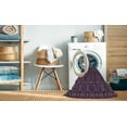 thumbnail image 2 of Ahgly Company Machine Washable Indoor Rectangle Transitional Plum Velvet Purple Area Rugs, 5' x 8', 2 of 7