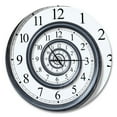 thumbnail image 1 of Designart 'Time Spiral Analog Wall ' Modern wall clock, 1 of 4