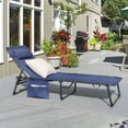 thumbnail image 6 of Homall Outdoor Lounge Chair Foldable Chair Adjustable Height Patio Lounge Chair,Suitable for Beach,Lawn and Pool,Set of 2 Blue, 6 of 7