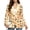 Autumn Pumpkin Leaf Print, variant on Jiueut Pink Giraffe Print Blazer for Women Work Office Jacket, with Pockets Office Blazer with Long Sleeve Suit Fabric Business Casual Work Blazer for Prom Vacation, Size Small