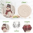 thumbnail image 5 of BZSMCE 6Pcs Drink Coasters With Holder 3.94Inch Snowman Playing Snow Creative Coil Coaster Coasters Colors Absorbent Coasters for Drinks Coasters Set Thicken Heat for Home Table, 5 of 7