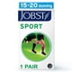 thumbnail image 2 of Calcetas de compresión JOBST Sport hasta la rodilla 15-20 mmHg Negro/Gris, 2 of 7
