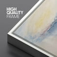 thumbnail image 4 of PixonSign Framed Canvas Print Wall Art Blue Yellow Pastel Cloud Landscape Nature Wilderness Illustrations Modern Art Decorative Minimal Rustic for Living Room, Bedroom, Office - 24"x36" White, 4 of 5