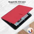 thumbnail image 2 of Slim Case for 6.8" Amazon Kindle Paperwhite 2021 11th Generation, Auto Sleep Wake Lightweight Thin Protective Shockproof Case Cover for Kindle Paperwhite 2021 11th Gen, Red, 2 of 5