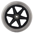 thumbnail image 2 of Reemplazo de rueda sólida rueda sólida de 6 pulgadas y 5 orificios reemplazo de buje de ruedas para silla de ruedas de PU rodamiento de metal 608ZZ ANGGREK Otros, 2 of 8