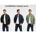 thumbnail image 2 of ULUSERN Men's Jackets-Bomber Jacket Fall Winter Warm Windbreaker Full Zip Casual Padded Coats (L,Black), 2 of 10