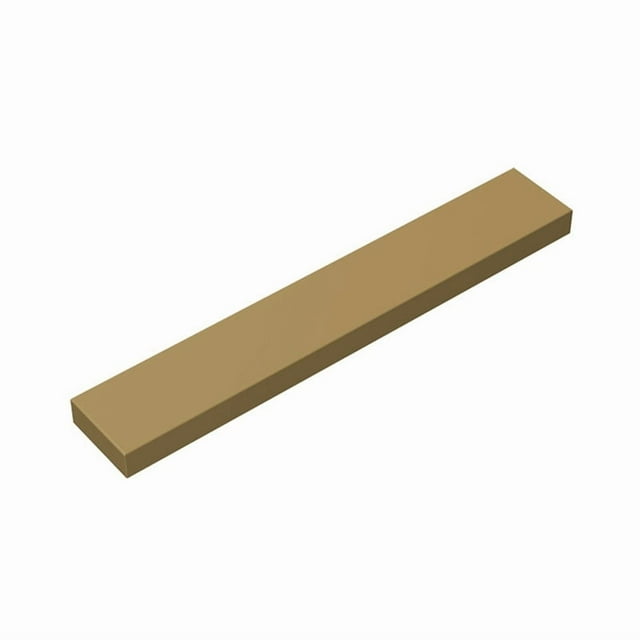 Lot 6636 Smooth Flat Tile 1x6 Thin Figure Buildings Blocks Toys For Children Compatible Educational Creative Size Gift DIY MOC Dark Tan 10PCS