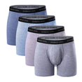 thumbnail image 2 of Men's Underwear Bamboo Viscose Long Section Mens Boxer Briefs Soft Comfortable(4 Pack)(XXXL) ?, 2 of 3