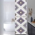 thumbnail image 3 of Purple Aztec Window Privacy Film, Southwest Boho Abstract Gray Geometric Static Cling UV Sun Blocking Heat Control Window Tint Day and Night, Non-Adhesive One Way Windows Privacy Cover 17.7''x78.7'', 3 of 7