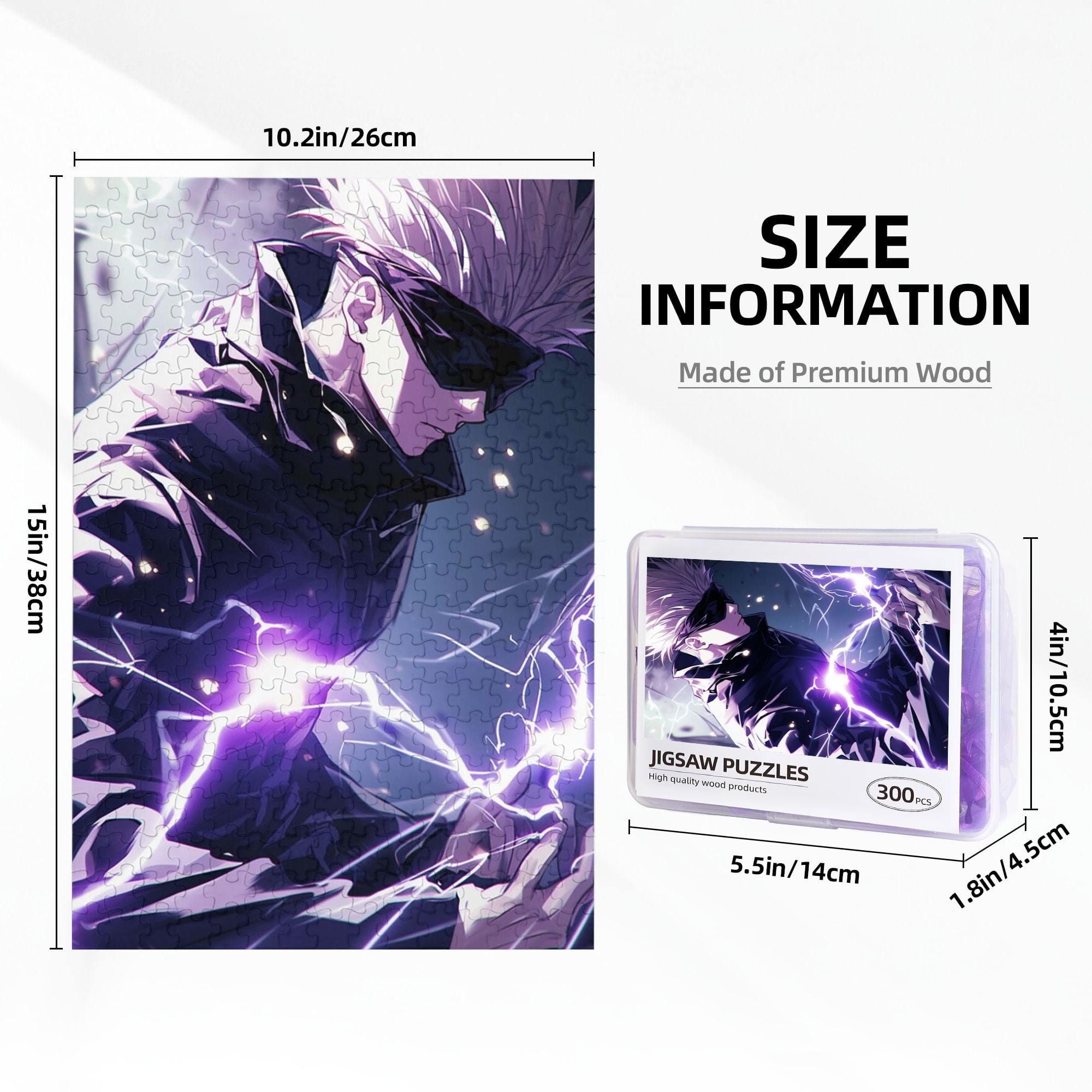 その他 Gojousatarou,luffy,zoro Funny Gojo Satoru Wooden Jigsaw Puzzle for Adults 300 Piece Puzzle