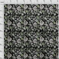 thumbnail image 3 of oneOone Cotton Jersey Black Fabric Leaves & Flower Floral Sewing Crafts Projects Fabric Prints By Yards 58 Inches Wide, 3 of 4