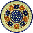thumbnail image 2 of Polish Pottery 7½-inch Dessert Plate (Paradise Poppy Theme) Signature UNIKAT Hand Painted in Boleslawiec, Poland + Certificate of Authenticity, 2 of 6