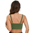 thumbnail image 5 of GEWSEY Women Underwire Bikini Top Only - Push Up Swimsuit Top Large Bust Bathing Suit Tops 2025 Supportive Swim Tops (Army Green, M), 5 of 9