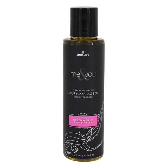 Me & You Massage Oil Grapefruit Vanilla 4.2oz Pheromone Infused Luxury Massage Oil with Hyperglide