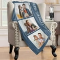 thumbnail image 6 of Personalised Photo Blanket Dad We Love You Custom Picture Collage Blanket Fathers Day Photo Blanket Personalised Gift for Dad Papa Father Grandpa, 6 of 6
