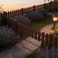thumbnail image 5 of strola Toys No-Dig Plastic Garden Edging Decorative Fence Border for Flower Bed Lawn Pathway Landscaping Easy DIY Installation Interlocking Panels White, 5 of 8