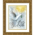 thumbnail image 1 of Talent, Kelley 15x18 Gold Ornate Wood Framed with Double Matting Museum Art Print Titled - Peace on Earth Dove, 1 of 4