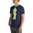 thumbnail image 4 of Smiski Trumpet Shirt – Cute Minimalist Sad Smiski Character Tee – Aesthetic Kawaii Ghostcore Unisex T-Shirt (Navy, XL), 4 of 6