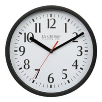 La Crosse 8" Basics Black Analog Quartz Wall Clock, 404-3020B