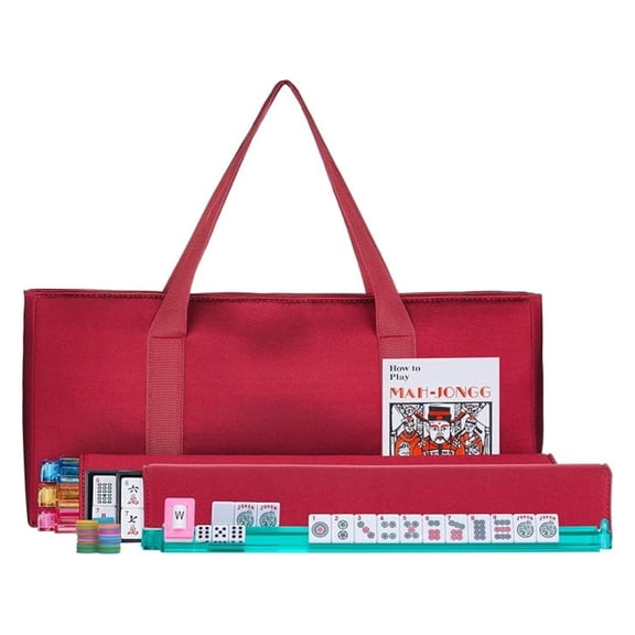 American Mah Jongg Complete Set, 166 Tiles with All in one Combo Rack with Soft Bag