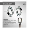 thumbnail image 5 of Industrial - Heart Lug M5 - Protector de cable de acero galvanizado -25 piezas, 5 of 5