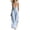 #04 Light Blue 【Mix & Match: Stock Up on Your Favorite Colors】, variant on Women's Soft Fabric Wide Leg Overalls Jumpsuit, Adjustable Strap Button Front Casual, Cargo Pockets, Loose Fit Summer Romper for Work Shopping Travel, Comfortable | TruHer,Wine S