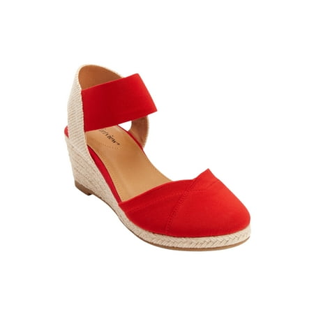 

Comfortview Women s Wide Width The Abra Espadrille Sneaker