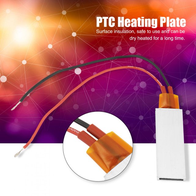 Plaque chauffante PTC - Boîtier en aluminium 12V Plaque chauffante PTC Plaque chauffante thermostatique