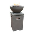 thumbnail image 4 of Colonyhouse 23 Inch Square Concrete Propane Fire Pit in Gray By Lakeview Outdoor Designs, 4 of 5