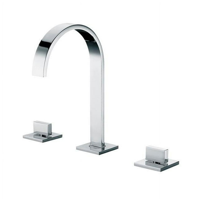 ALFI Brand AB1336-PC Robinet de Salle de Bain à Large Diffusion Col de Cygne Chromé Poli