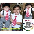 thumbnail image 4 of Noah's Boytique Baby Boys Santa Tie Christmas Outfit 3-6 Months Red, 4 of 4