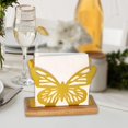 thumbnail image 6 of CoudarTitie Butterfly Napkin Holder for Table Countertop Organizer Freestanding Metal Tissue Gold, 6 of 9