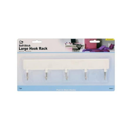 

Kole Imports AA383-8 My Helper Large Adhesive Hook Rack - Pack of 8