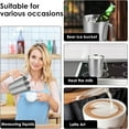 thumbnail image 6 of ABCISI 2.0L/64oz Large Stainless Steel Pitcher, 8 Cup Metal Measuring Cups with Handle and Lid for Home Cooking, Restaurant Service, Latte Art and More, Precision Markings Measuring Cup for Liquid, 6 of 7