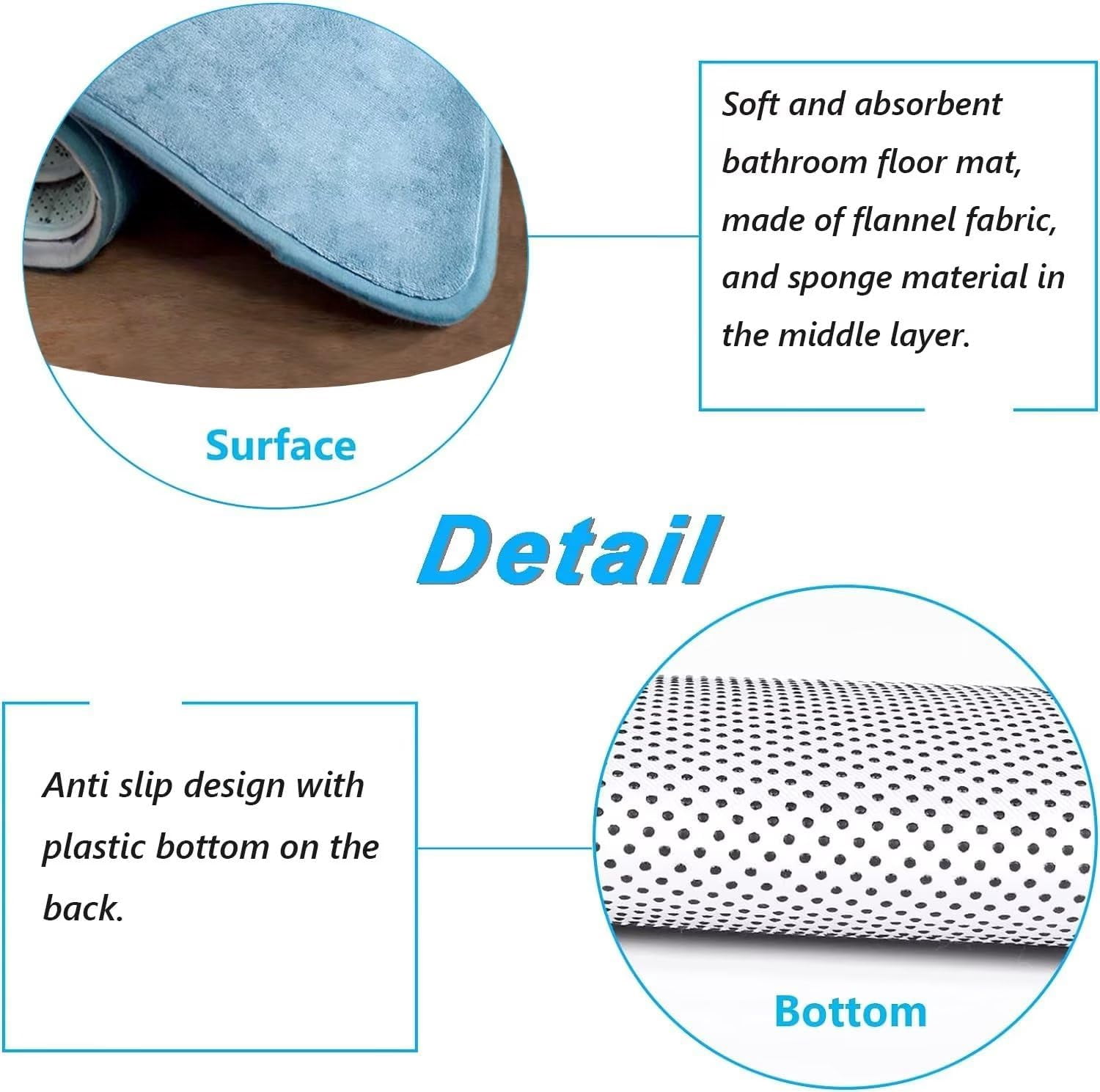Manatee Shower Curtain Set Blue Ocean Marine Animal Waterproof Bath Curtain Sets with Non Slip Rugs 4pcs Bathroom Decor Accessories