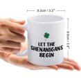 thumbnail image 2 of Let The Shenanigans Begin Mug Funny Mugs Friend Gifts Ceramic Coffee Mug, Funny Birthday Or Christmas Mom Gift - 11 Oz Coffee Mug Tea Cup White, 2 of 6