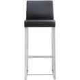 thumbnail image 3 of Tov Furniture Denmark Tabouret de Bar en Acier Inoxydable (Ensemble de 2), Noir, 3 of 9