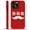 Christmas Mustache HO HO HO, variant on FKBRCL4U Compatible with iPhone 13/iPhone 14 Case, Glitter Merry Christmas Candy Cane Pattern for Girl Full Body Design Soft Silicone Drop Shock Scratch Protection for iPhone 13/iPhone 14