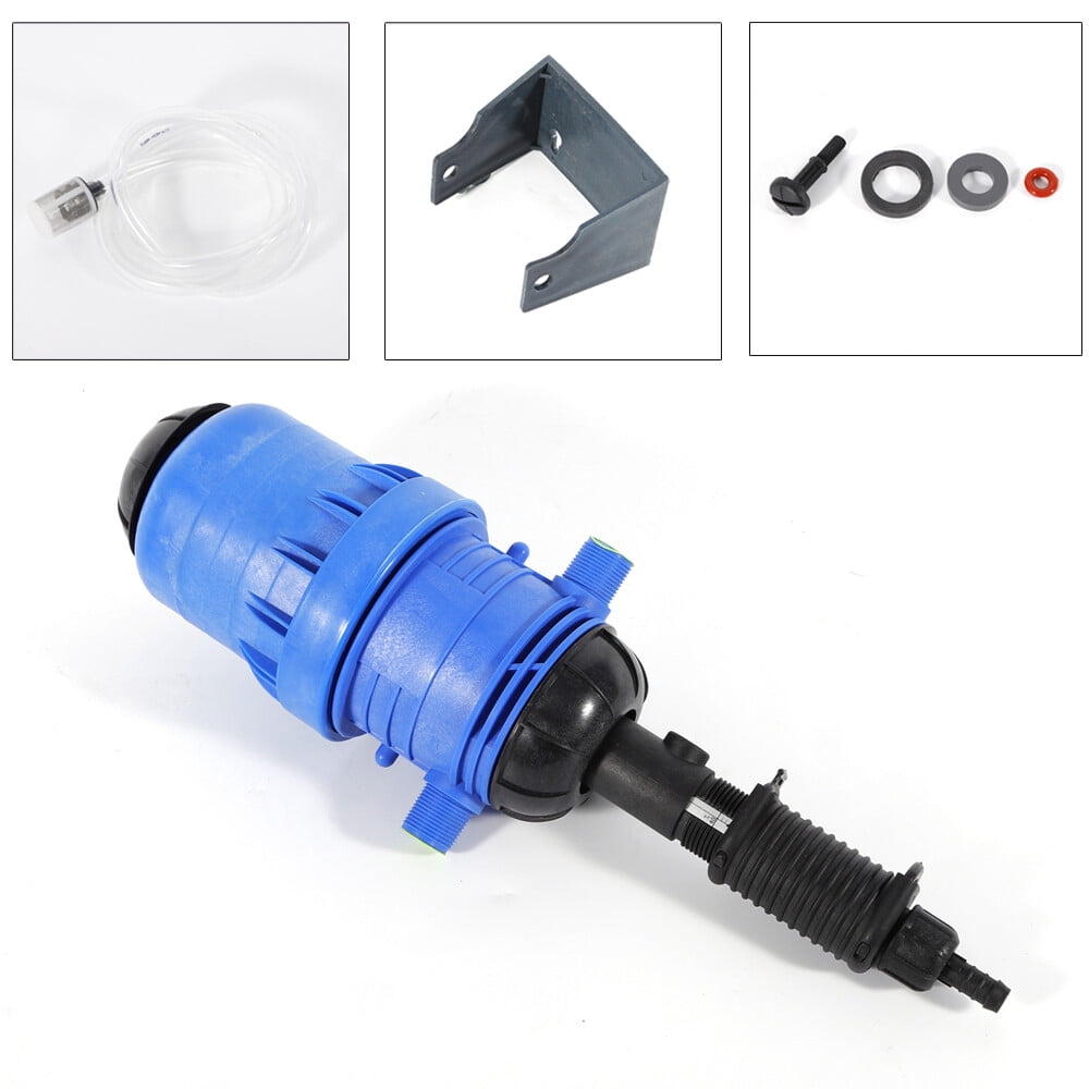 Fertilizer Injector for Drip Irrigation, Water Powered Chemical Liquid Distributor, Fertilizer Doser Dispenser Blue