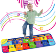 thumbnail image 4 of Piano Mat Keyboard Piano for Kids 3 4 5 6 Years Old, Dance Mat Toddler Musical Toys Floor Keyboard Piano Mat, Girls Gifts for Kids Boys Girls Ages 3 4 5 6 7 8, 4 of 9