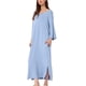 thumbnail image 2 of Camisones de noche para mujeres Inspire Chic para el Día de la Madre, con mangas 3/4, pijama, vestido, 3XL, azul claro, 2 of 6