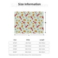 thumbnail image 5 of Gaeub Lobster Sea Shell Printed Flannel Throw Blanket,Plush Throw,Fuzzy Bed Blanket for Bedding Sofa and Travel,Decorative Blanket-40"x30", 5 of 6