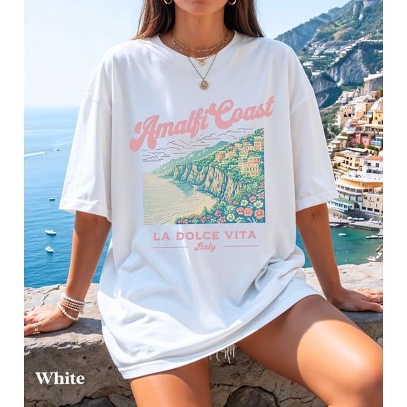 Amalfi Coast Shirt, La Dolce Vita, Italian Summer, Italy Vacation, Shirts Summer, Italia, Womens Graphic Tshirts, Travel Tees