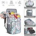 thumbnail image 5 of Travel Cooler Bag - Pioneer Flower Floral Print Pattern Camping Beer Cooler Backpack with Bottle Opener- Waterproof Insulated Picnic Backpacks - Cooler Bag for Beach, 5 of 6